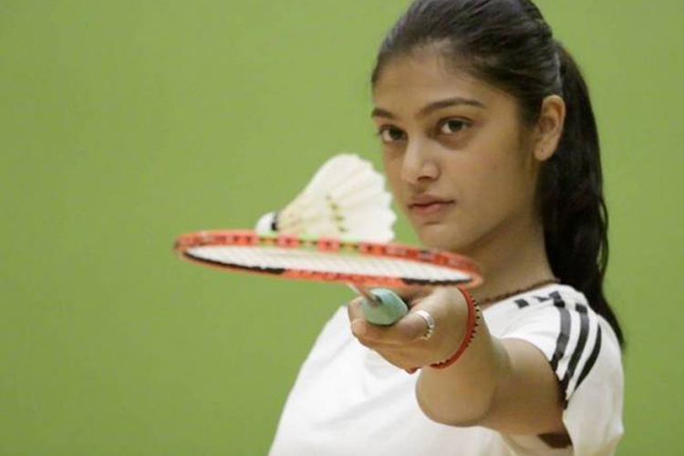 Tanisha continues her badminton journey at home